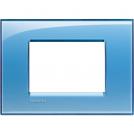 BTICINO - LNA4803AD Square cover plate 3 modules - blue deep 