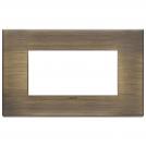 VIMAR - 22654.87 - Plate 4M metal antique brushed bronze