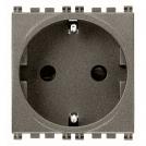 VIMAR - 19208.M - 2P+E 16A German SICURY outlet Metal