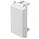 TEM - TM21PW Blank plate 1M, color White gloss, Modul