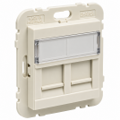 EFAPEL - COV RING W/DOUB SUPPORT F/RJ45 CONNECT PEARL 90442 SPE 