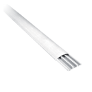 ELMARK - 2m 75x20 FLOOR TYPE PLASTIC CABLE TRUNKING WHITE - 5627520F/WH