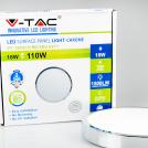 V-TAC - 18W LED Панел Външен монтаж Хром Кръг Неутрално Бяла Светлина SKU: 6370 VT-1805CH (2)