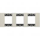 BTICINO - KA4802M3KM 2+2+2  modules Living Now cover plate - sand