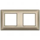 VIMAR - 14643.26 - Plate 4M (2+2) 71mm metall.bronze
