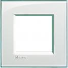 BTICINO - LNA4802KA Square cover plate 2 modules - acquamarine 