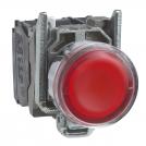 SCHNEIDER ELECTRIC - Illuminated button red 1NO-1NC 230...240Vac Ø22mm XB4 XB4BW34M5