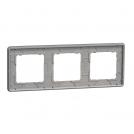 SCHNEIDER ELECTRIC - SDD391803 Sedna Elements - horizontal 3-gang frame - volcanic rock (1)