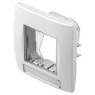 TEM - CM23MW Frame 2M IP44 for sockets, color White matt, Modul