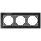 EFAPEL - TRIPLE FRAME NICKEL/GREY 90930 TQS LOGUS 90 Metallo