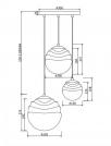 MAYTONI - pendant luminaire VINARE P074PL-03BS E14, 3X40 (2)