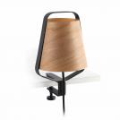 FARO - STOOD Black and wood clip lamp Ref.29845