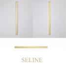 NOVA LUCE - Влагозащитен аплик Д:120, Ш:2.7, В:7.5 см. 9081200 SELINE ⚡ LED Philips 48W ⚡ 3080Lm ⚡ 3000K ⚡ CRI>90 ⚡ 230V ⚡ IP44 ✴ Злато