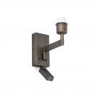 FARO - ARTIS Bronze structure wall lamp with LED reader 68492