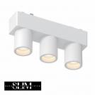 COUP LIGHT - Магнитен осветител Triple DOWNLIGHT 48V 6W 3000К бяло - SlimMT6W-3TY-WH