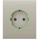 AJAX - Smart Schuko central socket faceplate, cream, CenterCover 59971.162.IV