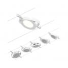 PAULMANN - 94416  CorDuo LED cable system RoundMac basic set✴5x200lm 5x4.5W⚡3000K ~230/12V✴ white/chrome