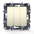 ACA LIGHTING - Троен ключ 10A PRIME слонова кост 1000110502