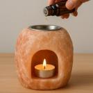 RABALUX - Aromatherapy Candlestick made of Himalayan salt  H:11  Ø11cm.  76024  SALTOR ✴ Orange