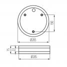 KANLUX - Ceiling-mounted light fitting with replaceable light source JURBA DL nickel  2xmax18W E27 IP44 CFL/LED 8980   (2)
