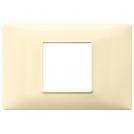 VIMAR - 14652.04 - Plate 2centrM techn. cream