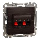 SCHNEIDER ELECTRIC - SDD181411 Sedna Design & Elements - dual spekaer oultet, wenge