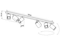 SOLLUX - spot luminaire MERIDA 6L SL.0460 черен (3)