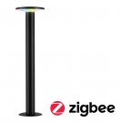 PAULMANN - 94756  LED Bollard Light Smart Home Zigbee 3.0 Plate IP44 CH-Arc 600 mm ⚡ RGBW+ ⚡ 5W⚡ 200lm ⚡ 230V ✴ Anthracite  