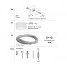 PAULMANN - 94134  Rope system Mac II basic set✴ GU5.3 max. 5x10W ⚡dimmable ~230/12V✴white (7)