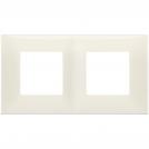 VIMAR - 09664.02 cover plate - 2+2 horizontal/vertical installation modules ivory color NEVE UP