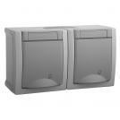 PANASONIC - 2x Socket 2P+E WPTC4800-2GR Pacific Panasonic IP54