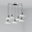 FARO - KOMBO Grey pendant lamp Ø400 68595-7L 
