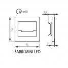 KANLUX -  SABIK MINI LED WW (23109) 12V DC 3000K (3)