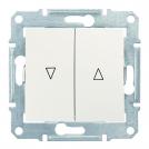 SCHNEIDER ELECTRIC - SDN1300123 Sedna - roller blind pushbutton - 10AX electric lock, without frame cream