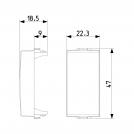 VIMAR - Blank module white - 09041 (1)