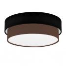 COUP LIGHT - Плафон ф390 CAKE 3хЕ27 3х40W плат / метал, черно / кафяв 3935-06-3E27