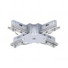 PAULMANN - Конектор за шини  97657  URail connector X-piece✴104x104mm. max. 1000W✴Хром мат