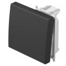TEM - TM12SB Face plate switch/button 2M, color Black matt, Modul