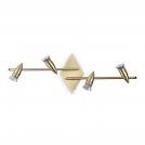 IDEAL LUX - Спот 287799 ALFA PL4 OTTONE SATINATO