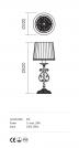 INCANTI - table luminaire MILENA 02-732  VE 1X28W E14 (1)
