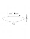NOVA LUCE - ceiling luminaire PRESSIONE 620441 E27 3x60W D:42 H:14cm (2)