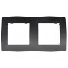 ACA LIGHTING - PRIME 2 GANG FRAME IP20 GREY 1000119110