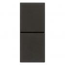 VIMAR - 1P 10AX Double Independent Push Button in-line black- 30066.G