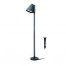 ACA LIGHTING - LG2134G-600 GU10 POST LUMINAIRE 230V AC DARK GREY IP65 MAX.20W WITH SPIKE AND BASE