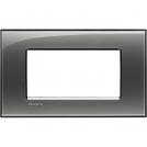 BTICINO - LNA4804KF Square cover plate 4 modules - London smoke