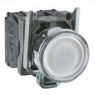 SCHNEIDER ELECTRIC - Illuminated button white 1NO-1NC 230...240Vac Ø22mm XB4 XB4BW31M5