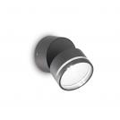 IDEAL LUX -   IP54 285467 OMEGA AP ROUND ANTRACITE 4000K