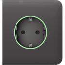 AJAX - Smart Schuko side socket faceplate, gray, SideCover 60000.163.GR