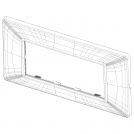 VIMAR - 14654.71 - Plana Рамка 4М италиански стандарт Metallized silver (2)