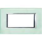 BTICINO - HA4804VKA Rectangular cover plate 4 modules - glass Kristall
